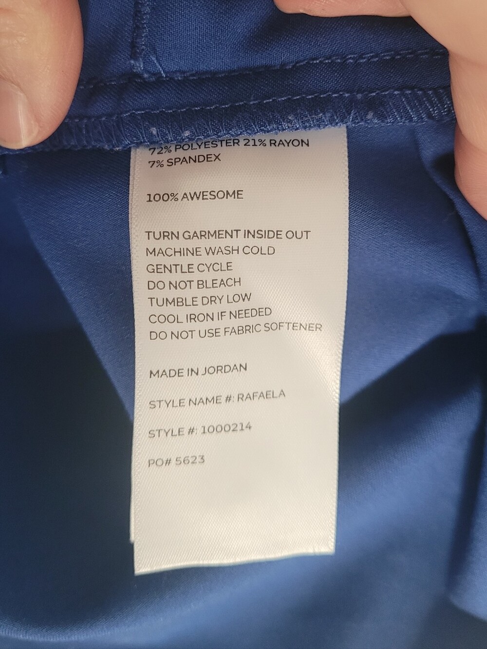 ✨ FIGS Rafaela Oversized Sleeveless Scrub Top - Royal Blue - Size Medium - Picture 4 of 7